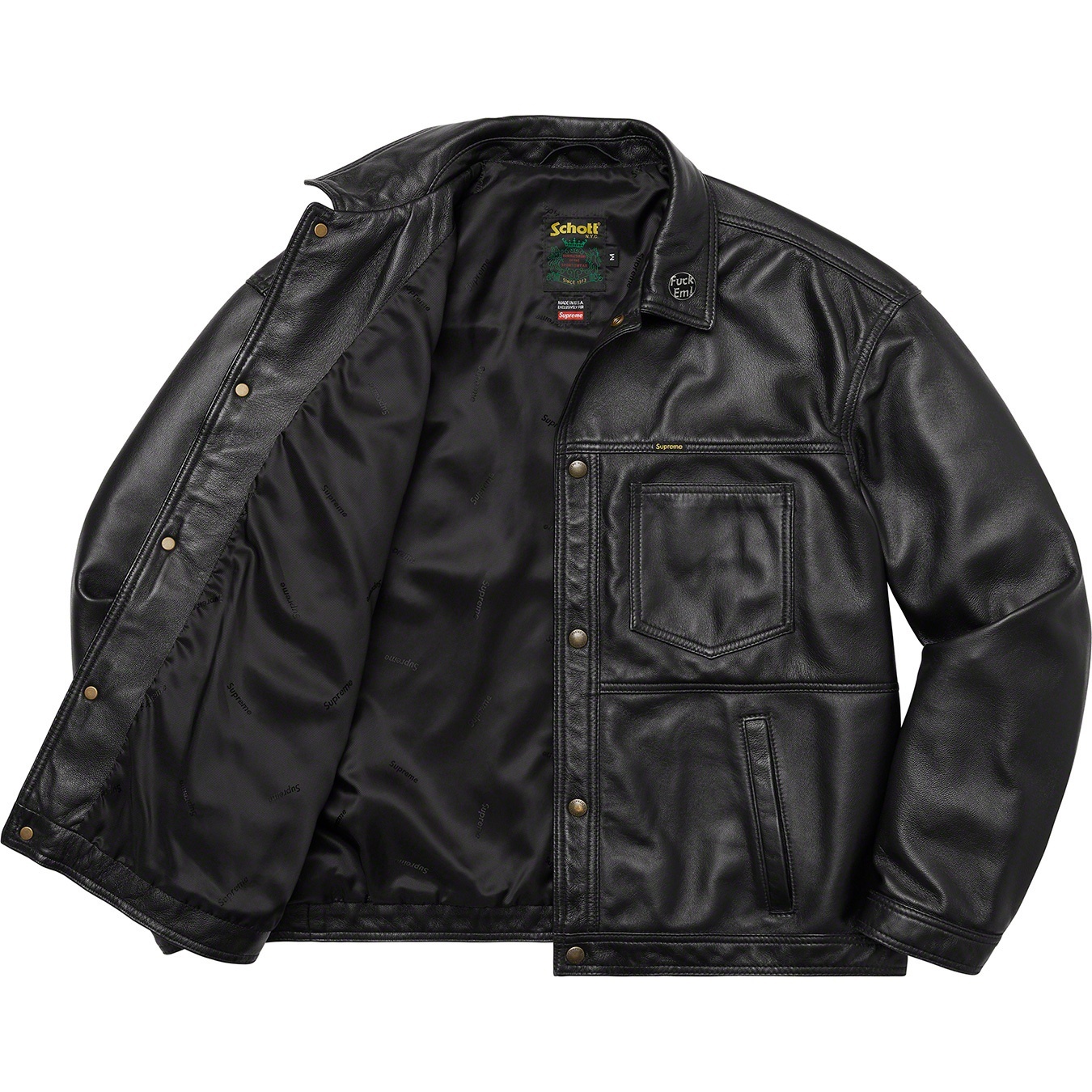 Supreme®/Schott® Leather Work Jacket view 3